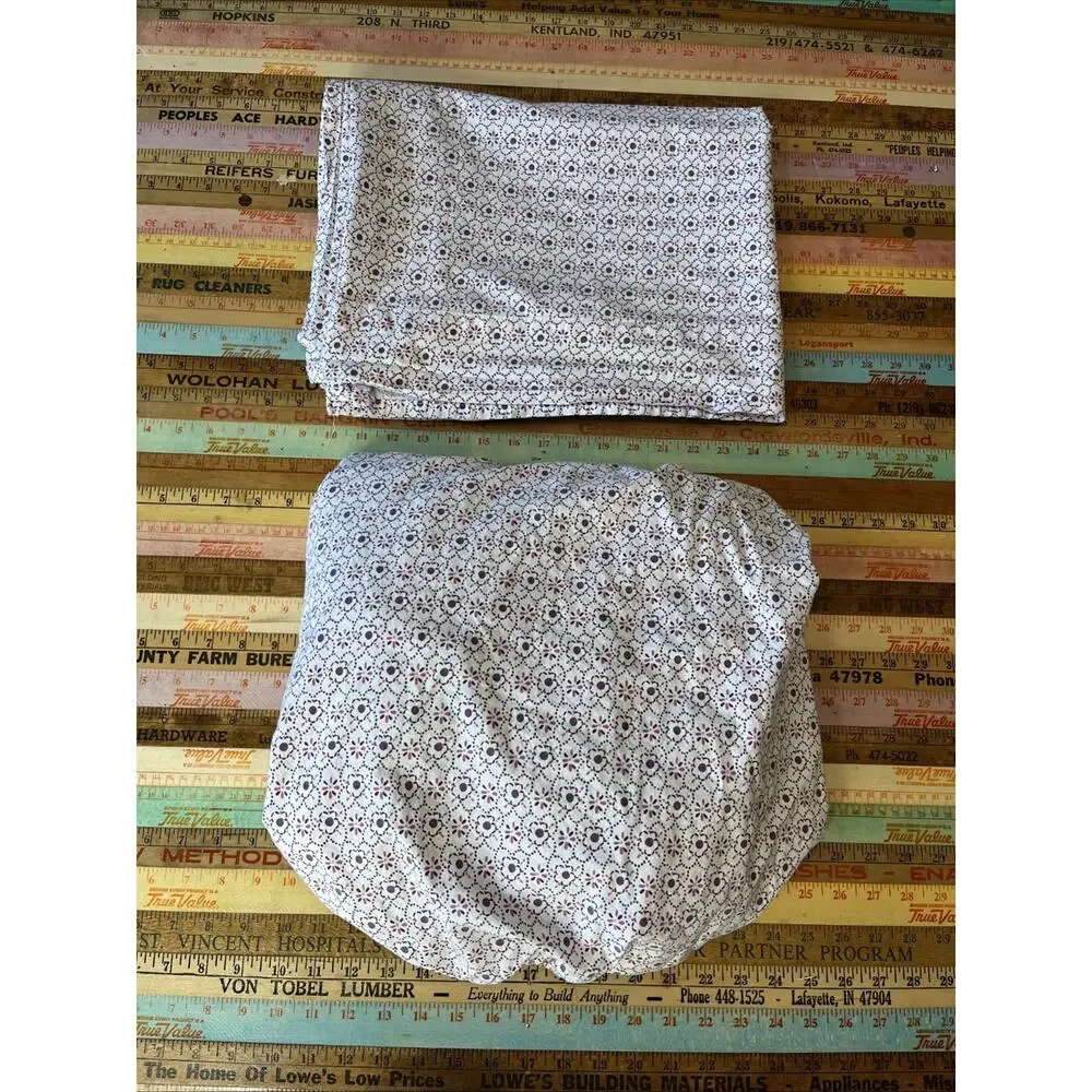 Pottery Barn Kids Floral Sheet Set Twin Flat Fitted Sheet 2pcs Daisy Boho Girls